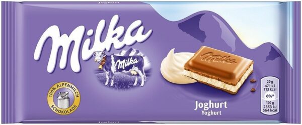 Шоколадная плитка Milka Joghurt 100 гр (23)