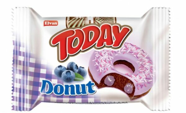 Пончики Donut с черничным кремом 40 гр (24)