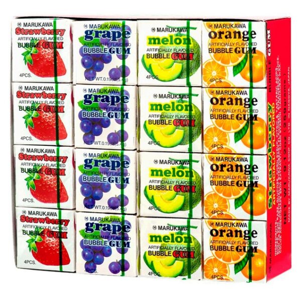Жевательная резинка Marukawa МИКС 5,4 гр. (УПАКОВКА 48 ШТ)