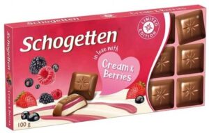 Шоколадная плитка Schogetten Ягодный крем 100 гр.  (15) Шоколадная плитка Schogetten Ягодный крем 100 гр.  (15)