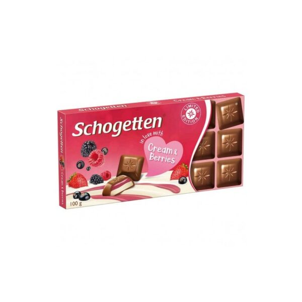 Шоколадная плитка Schogetten Ягодный крем 100 гр.  (15)