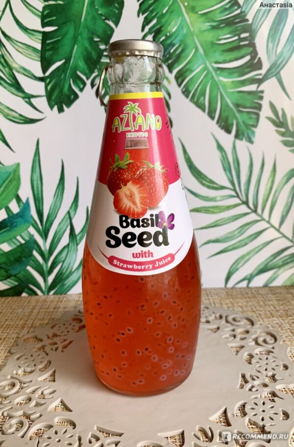 Aziano Клубника с семенами базилика 290 ml (24)