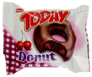 Пончики Donut со вкусом вишни 40 гр (24) Пончики Donut со вкусом вишни 40 гр (24)