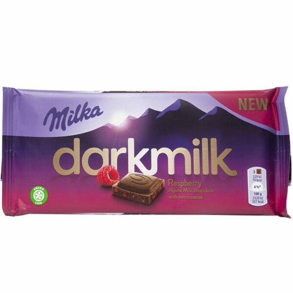 Шоколадная плитка Milka Дарк Малина 100 гр (25)