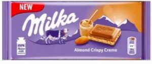 Шоколадная плитка Milka Миндаль крем 90 гр (24) Шоколадная плитка Milka Миндаль крем 90 гр (24)