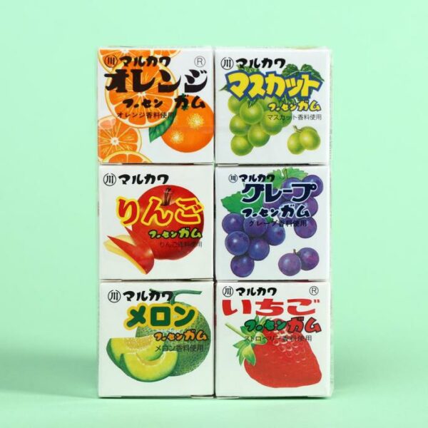 Жевательная Резинка Marukawa Микс вкусов 32,4гр  6 фруктов (15)*15