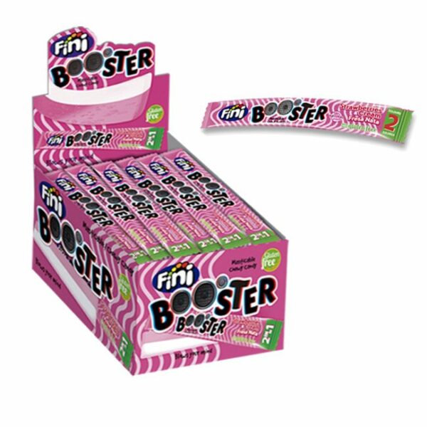Жев.конфеты Фини "BOOSTER" Клубника со сливками 10гр (80)