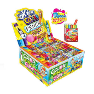 Жев.резинка Цветной Карандаш с эффектом пудры 18шт