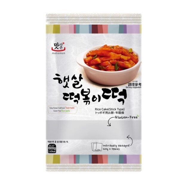 Рисовые клецки для топокки "Rice Cake (Stick Type)" 600г ПАЧКА