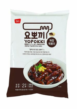 Рисов. клецки(топокки)соус чаджан "Black soybean sauce Topokki (rice cake)Jjajang Topokki"240г ПАЧКА