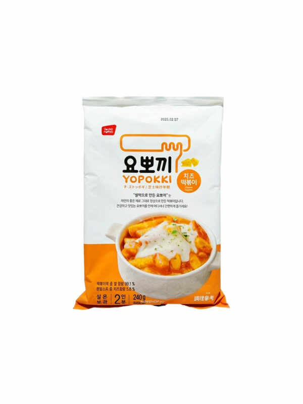 Рисовые клецки б/п (топокки с соусом, вкус сыра) Cheese Topokki 240 г ПАЧКА