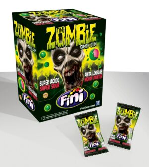 Карамель леденцовая с жев. начинкой "Зомби"  5,2гр (УПАКОВКА 200 шт)
