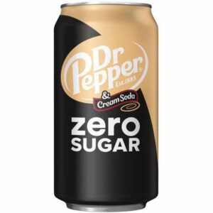 Газированный напиток Dr. Pepper Cream Soda Zero 355мл БЕЗ САХАРА (12) США Dr. Pepper Крем Сода  Зеро 355 мл (12)