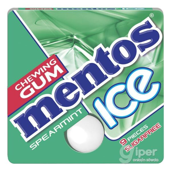 Жевательная резинка MENTOS ICE Перечная мята 12,9гр (12)