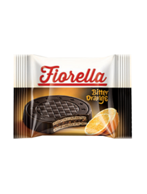 Вафли Фиорелла в темном шоколаде с апельсином 20гр (24)