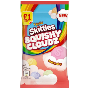 Драже Skittles Squishy Cloud Pouch Fruits (Фруктовые) 70гр (14) Драже Скитлс Squishy Cloud Pouch Fruits 70гр (14)