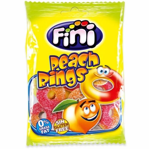 Мармелад Фини Персиковые кольца  90 гр (12)