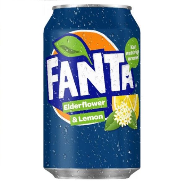 Газированный напиток. Fanta Лимон и Бузина 330 ml (24)