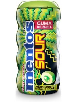 Жевательные конфеты Ментос Соур Зеленое яблоко 30гр (10)