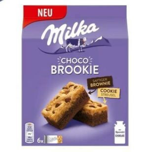 Печенье бисквитное Milka Choco Brookie 132 гр (13) Печенье бисквитное Milka Чоко Бруки 134 гр (13)