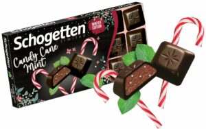 Шоколадная плитка  Schogetten Candy Cane Mint 100гр (15) Шоколадная плитка  Schogetten Candy Cane Mint 100гр (15)