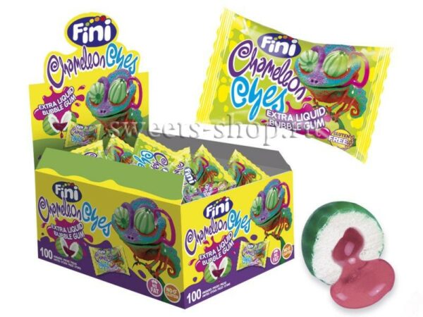 Жевательная резинка Фини арбузная начинка Хамелион (УПАКОВКА 100 ШТ)