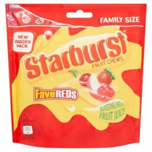 Жевательные конфеты Starburst со вкусом Клубники 152гр (12) Жевательные конфеты Starburst со вкусом Клубники 152гр (12)