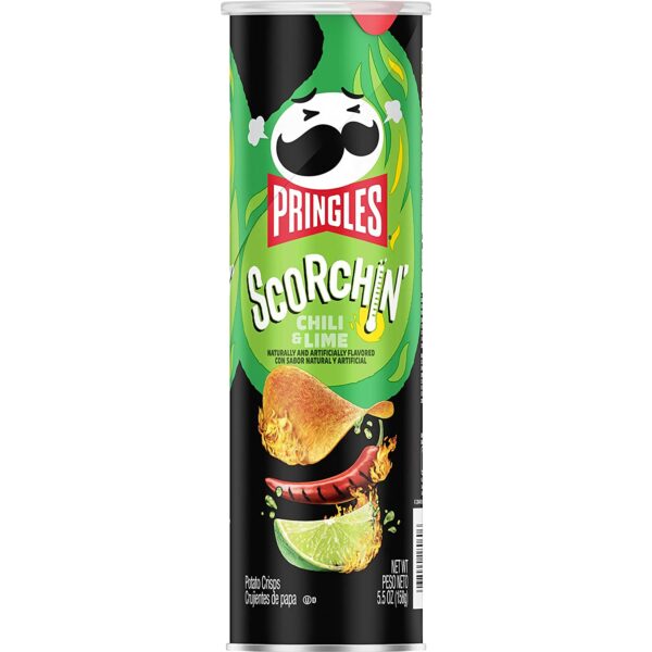 Чипсы Pringles Scorchin Экстра Хот Чили Лайм 158гр (14)