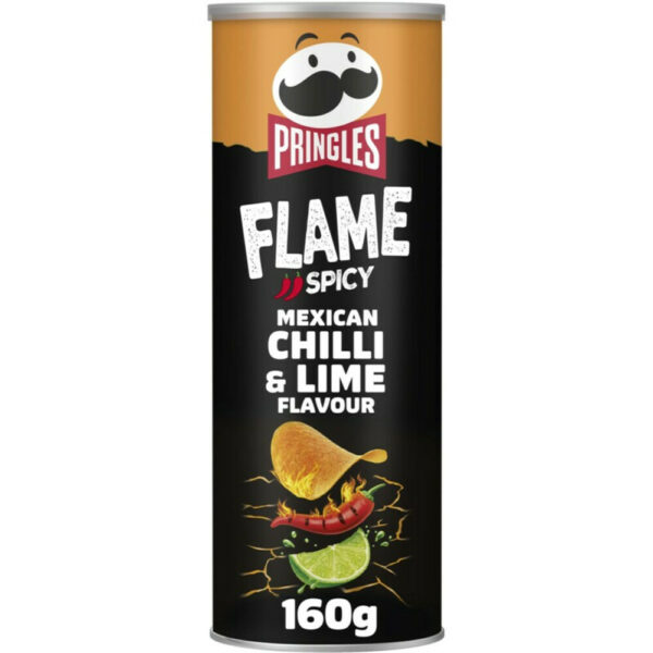 Чипсы Pringles Flame Чили и Лайм 160гр (9)