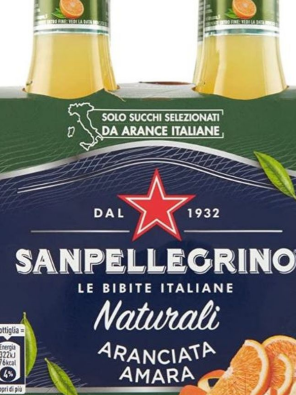 Напиток Санпеллегрино Aranciata Amara в стекле. Объем 200мл
