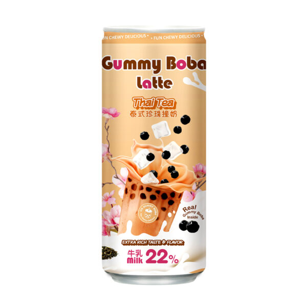 Напиток O's Bubble Gummy Boba Latte THAI TEA 0.470 л.(12)