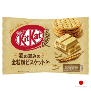KitKat Mini (Вкус печенья из цельнозерновой муки) 113 гр Пакет (12) Япония KitKat Мини с Печеньем из цельнозерновой муки 113гр  пакет (12) Япония
