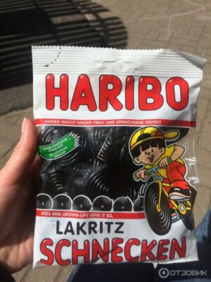 Мармелад Haribo со вкусом лакрицы 100 гр (18) Мармелад Харибо со вкусом лакрицы 100 гр (18)