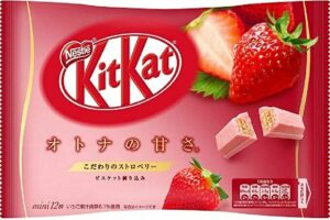 KitKat Mini (Клубника) 124,3 гр Пакет (12) Япония KitKat Мини Клубника 124,3гр  пакет (12) Япония