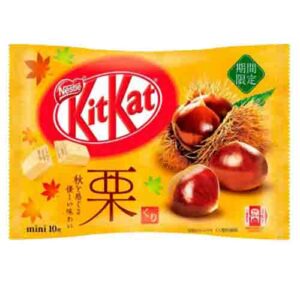 KitKat Mini (Каштан) 92,8 гр Пакет (6) Япония KitKat Мини шоколадный с каштанами 92,8гр  пакет (6) Япония