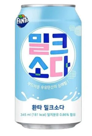 Газированный напиток Fanta Milk Soda 345мл (24) Польша Напиток безалкогольный газированный Fanta Milk Soda, ж/б,  345мл*24