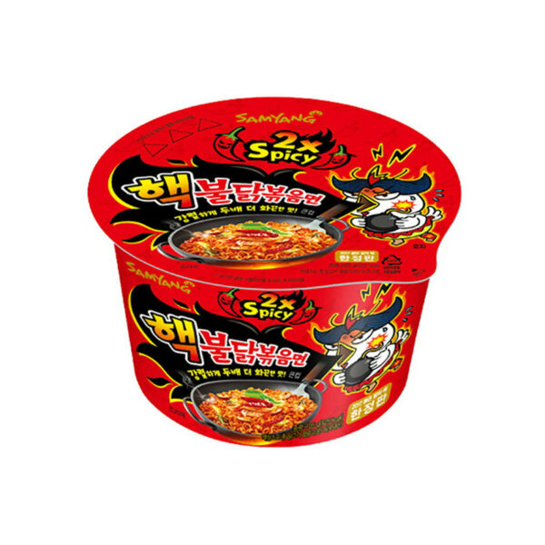 Лапша Hot Chicken Big Bowl со вкусом 2Х острой курицы 105 гр. (16)