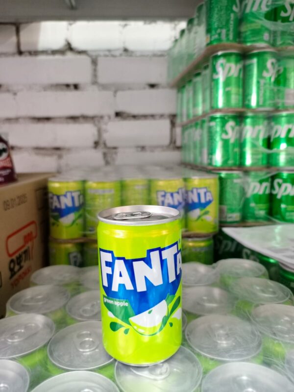 Напиток газированный  Fanta Green Apple 150 мл ЖБ (Иран)