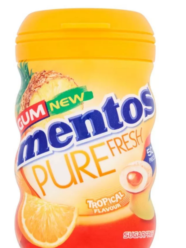 Ментос Pure Fresh Тропикал 100гр банка (6)