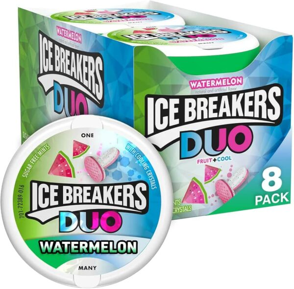 ICE BREAKERS DUO Леденцы со вкусом Арбуза 36гр (8)*24  2389