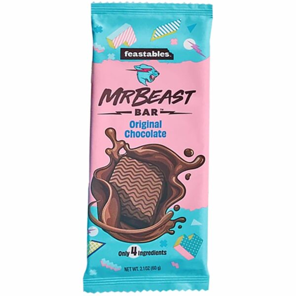 Шоколадная плитка Mr Beast Темный шоколад 60г (10)