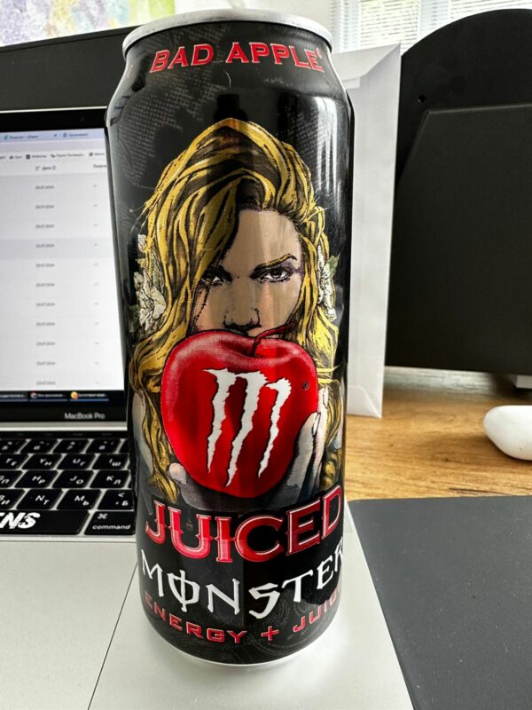 Энергетический напиток Монстер Bad Apple 500мл (12)