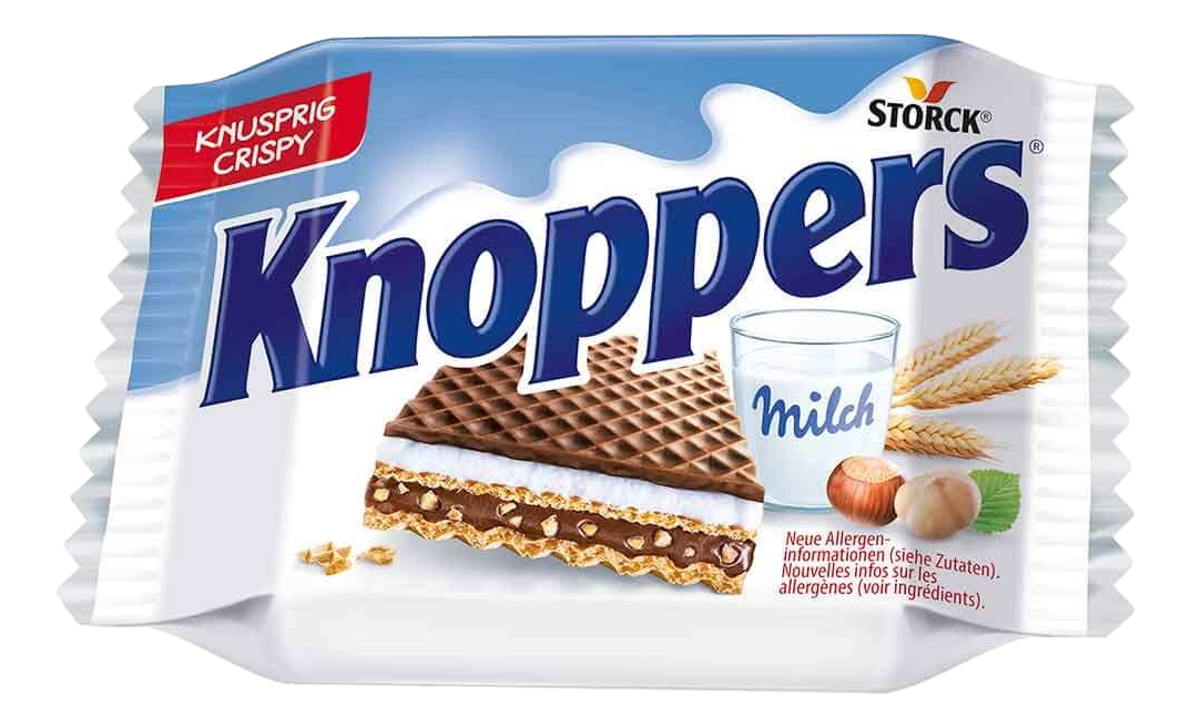 Вафельное печенье Storck Knoppers Crispy 25 гр (24) Вафельное печенье Storck Knoppers Crispy 25 гр (24)