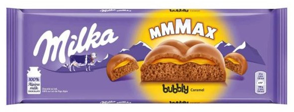 Шоколадная плитка Milka Bubbly Caramel 250 гр (10) Шоколадная плитка Milka Bubbly Caramel 250 гр (10)