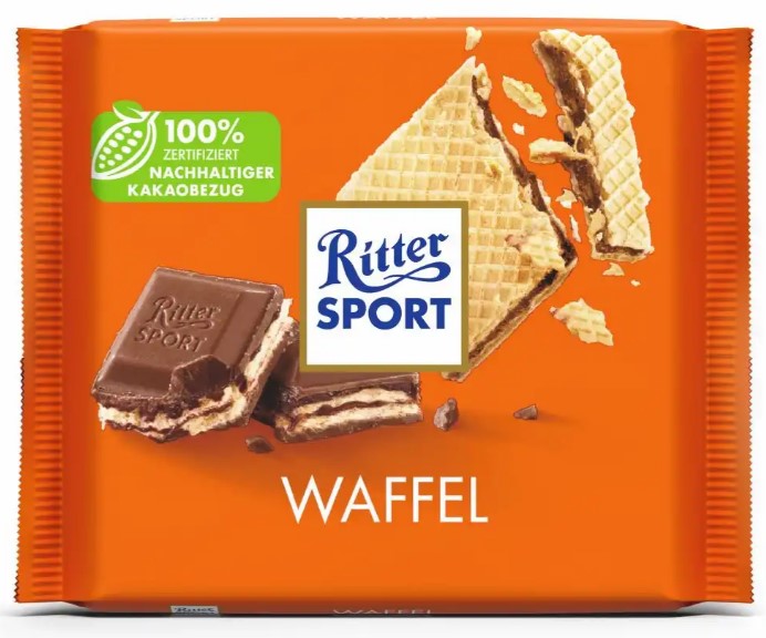 Риттер спорт Waffle (Вафля)100гр(10) Риттер спорт Waffle (Вафля)100гр(10)