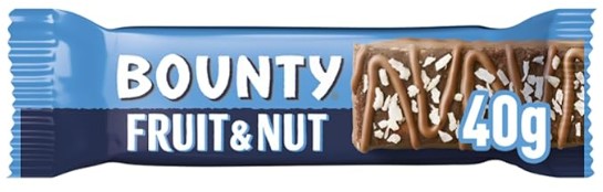 Bounty Fruit & Nut Chocolate Bar Snack (Шок. батончик Баунти с фруктами и орехами) 40г (18) Bounty Fruit & Nut Chocolate Bar Snack (Шок. батончик Баунти с фруктами и орехами) 40г (18)