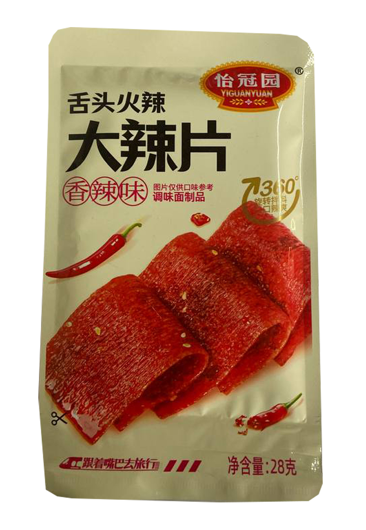 Тонкие слайсы с острым вкусом "Далапянь" / 28г.*20шт*12