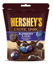 Hershey's Exotic Dark Blueberry&Acai (Шоколадные шарики Голубика&Асаи) 100г (6)*8