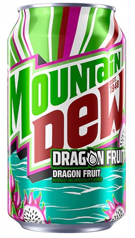 Mountain Dew Dragon Fruit (Маунтин дью Драконий Фрукт) 355мл (12) Mountain Dew Dragon Fruit (Маунтин дью Драконий Фрукт) 355мл (12)