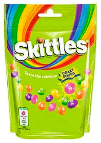 Драже Skittles Crazy Sour 136гр Драже Skittles Crazy Sour 136гр